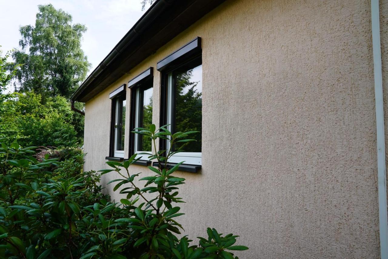 Ruhiges Ferienhaus Am Waldrand Mit Sauna Und Kamin - Hellaberg II Langenbach  Luaran gambar