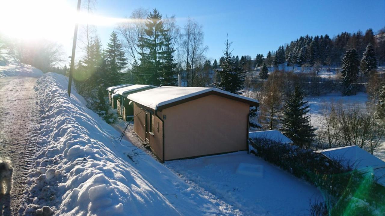 Ruhiges Ferienhaus Am Waldrand Mit Sauna Und Kamin - Hellaberg II Langenbach  Luaran gambar